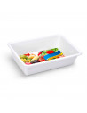 Tradineur -  Cubeta bandeja para frigorífico color blanco apto para lavavajillas 6 litros de capacidad 39 x 25 x 10 cm (ancho x