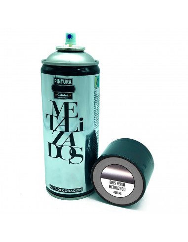 Tradineur - Bote de Pintura en Spray - Fabricado en España - Ideal para cualquier superficie, Madera, Metal, Cartón, Piedra o Ce