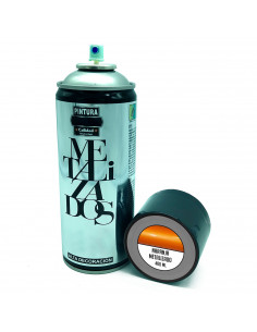 Tradineur - Bote de Pintura en Spray - Fabricado en España - Ideal para cualquier superficie, Madera, Metal, Cartón, Piedra o Ce