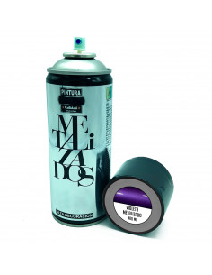 Tradineur - Bote de Pintura en Spray - Fabricado en España - Ideal para cualquier superficie, Madera, Metal, Cartón, Piedra o Ce