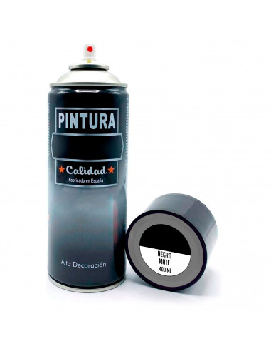 Tradineur - Bote de Pintura en Spray - Fabricado en España - Ideal para cualquier superficie, Madera, Metal, Cartón, Piedra o Ce
