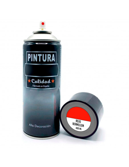 Tradineur - Bote de Pintura en Spray - Fabricado en España - Ideal para cualquier superficie, Madera, Metal, Cartón, Piedra o Ce
