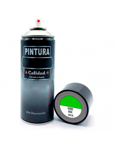 Tradineur - Bote de Pintura en Spray - Fabricado en España - Ideal para cualquier superficie, Madera, Metal, Cartón, Piedra o Ce