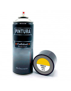 Tradineur - Bote de Pintura en Spray - Fabricado en España - Ideal para cualquier superficie, Madera, Metal, Cartón, Piedra o Ce