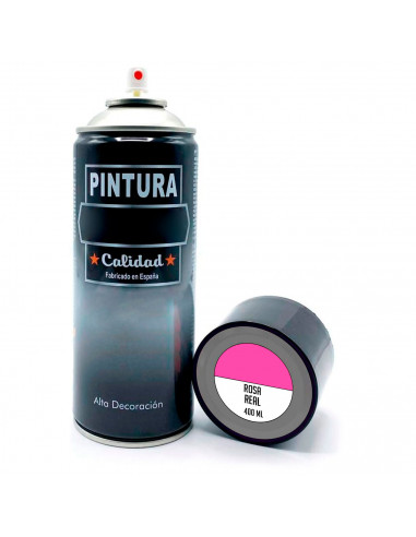 Tradineur - Bote de Pintura en Spray - Fabricado en España - Ideal para cualquier superficie, Madera, Metal, Cartón, Piedra o Ce