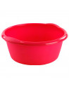 Barreño con asas redondo de plástico, cubo multiusos, recipiente, limpieza, ligero y resistente, labores del hogar, 10 litros, 3
