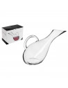Tradineur - Decantador de vino con asa, vidrio, modelo Luna, dispensador, jarra, oxigenador, aireador para vino tinto o blanco,