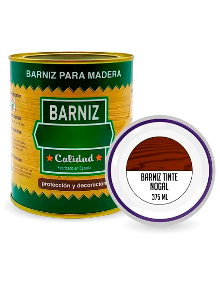 Tradineur - Bote de Barniz para Madera - Fabricado en España - Ideal para todo tipo de Maderas, vigas, cerchas, marcos, etc. - C Tradineur - Bote de Barniz para Madera - Fabricado en España - Ideal para todo tipo de Maderas, vigas, cerchas, marcos, etc. - C