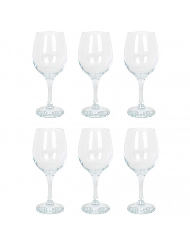 Tradineur - Set de 6 copas de cristal, modelo Sensation, servir vino, champán, elegantes, aptas para lavavajillas (47 cl - 21 x