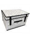 Caja de almacenamiento plegable con tapa de velcro 60 x 40 x 30 cm (ancho x profundo x alto) diseño surtido caja de tela rígida