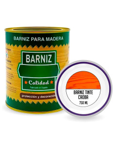 Tradineur - Bote de Barniz para Madera - Fabricado en España - Ideal para todo tipo de Maderas, vigas, cerchas, marcos, etc. - C