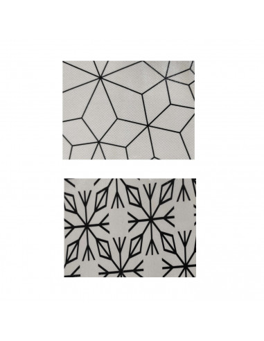 Caja de almacenamiento plegable con tapa de velcro 60 x 40 x 30 cm (ancho x profundo x alto) diseño surtido caja de tela rígida
