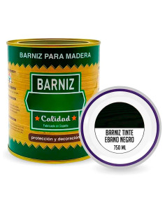 Tradineur - Bote de Barniz para Madera - Fabricado en España - Ideal para todo tipo de Maderas, vigas, cerchas, marcos, etc. - C