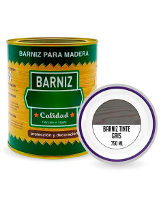 Tradineur - Bote de Barniz para Madera - Fabricado en España - Ideal para todo tipo de Maderas, vigas, cerchas, marcos, etc. - C