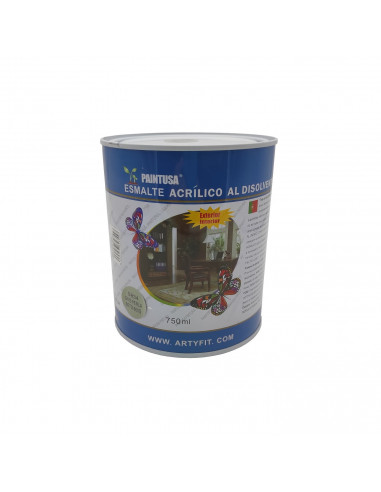 Paintusa - Bote de pintura esmalte color gris perla S834 750 ml, válida para todo tipo de superficies de interior y exterior