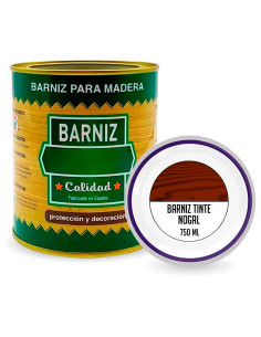 Tradineur - Bote de Barniz para Madera - Fabricado en España - Ideal para todo tipo de Maderas, vigas, cerchas, marcos, etc. - C