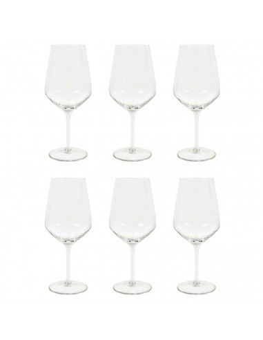 Tradineur - Set de 6 copas de cristal, modelo Aristo, servir vino, champán, elegantes, aptas para lavavajillas (53 cl - 21,5 x 9