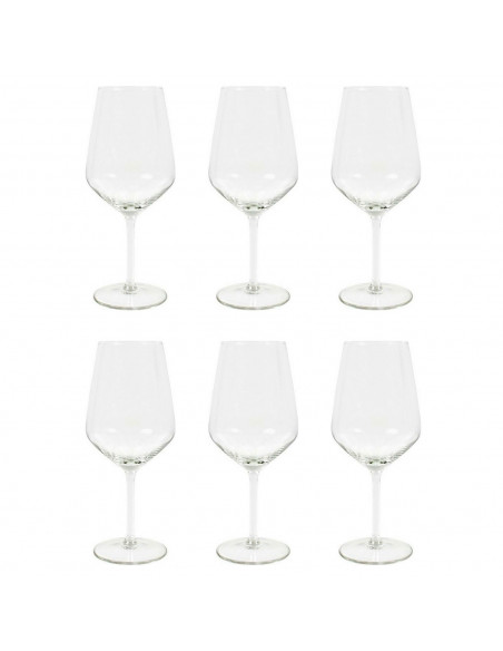 Tradineur - Set de 6 copas de cristal, modelo Aristo, servir vino, champán, elegantes, aptas para lavavajillas (53 cl - 21,5 x 9