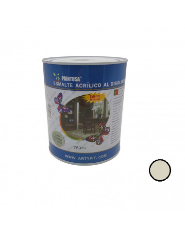 Paintusa - Bote de pintura esmalte color gris perla S834 750 ml, válida para todo tipo de superficies de interior y exterior