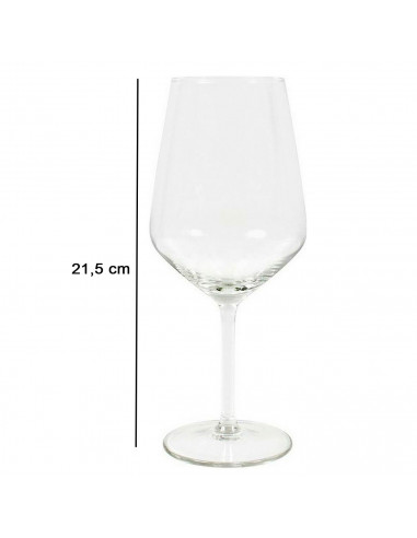 Tradineur - Set de 6 copas de cristal, modelo Aristo, servir vino, champán, elegantes, aptas para lavavajillas (53 cl - 21,5 x 9