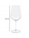 Tradineur - Set de 6 copas de cristal, modelo Aristo, servir vino, champán, elegantes, aptas para lavavajillas (53 cl - 21,5 x 9