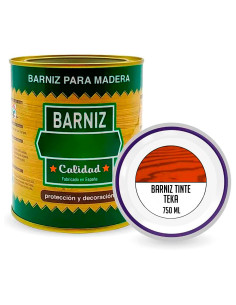 Tradineur - Bote de Barniz para Madera - Fabricado en España - Ideal para todo tipo de Maderas, vigas, cerchas, marcos, etc. - C