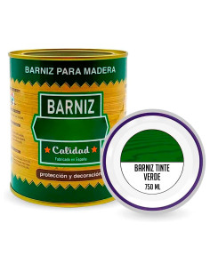 Tradineur - Bote de Barniz para Madera - Fabricado en España - Ideal para todo tipo de Maderas, vigas, cerchas, marcos, etc. - C