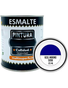 Tradineur - Bote de Pintura Esmalte - Fabricado en España - Ideal para cualquier superficie, Madera, Plástico, Cristal o Cemento