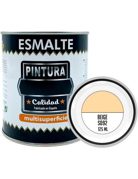 Tradineur - Bote de Pintura Esmalte - Fabricado en España - Ideal para cualquier superficie, Madera, Plástico, Cristal o Cemento Tradineur - Bote de Pintura Esmalte - Fabricado en España - Ideal para cualquier superficie, Madera, Plástico, Cristal o Cemento