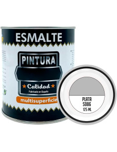 Tradineur - Bote de Pintura Esmalte - Fabricado en España - Ideal para cualquier superficie, Madera, Plástico, Cristal o Cemento