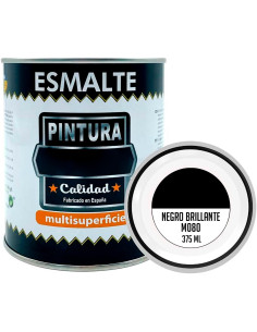 Tradineur - Bote de Pintura Esmalte - Fabricado en España - Ideal para cualquier superficie, Madera, Plástico, Cristal o Cemento