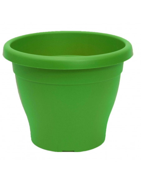 Pamex - Maceta de plástico mediterránea 10 litros de capacidad color verde 30 x 24 cm (diámetro x altura) tiesto ideal para inte Pamex - Maceta de plástico mediterránea 10 litros de capacidad color verde 30 x 24 cm (diámetro x altura) tiesto ideal para inte