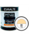 Tradineur - Bote de Pintura Esmalte - Fabricado en España - Ideal para cualquier superficie, Madera, Plástico, Cristal o Cemento