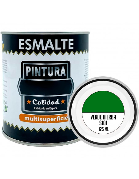Tradineur - Bote de Pintura Esmalte - Fabricado en España - Ideal para cualquier superficie, Madera, Plástico, Cristal o Cemento Tradineur - Bote de Pintura Esmalte - Fabricado en España - Ideal para cualquier superficie, Madera, Plástico, Cristal o Cemento