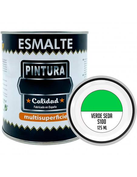 Tradineur - Bote de Pintura Esmalte - Fabricado en España - Ideal para cualquier superficie, Madera, Plástico, Cristal o Cemento