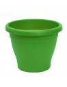 Pamex - Maceta de plástico mediterránea, color verde, diámetro 40 cm, macetero para jardín exterior, terraza, balcón e interior