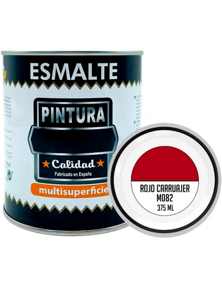 Tradineur - Bote de Pintura Esmalte - Fabricado en España - Ideal para cualquier superficie, Madera, Plástico, Cristal o Cemento