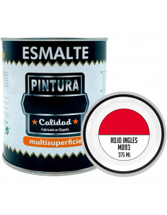Tradineur - Bote de Pintura Esmalte - Fabricado en España - Ideal para cualquier superficie, Madera, Plástico, Cristal o Cemento