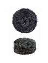 Tradineur - Pack de 2 estropajos circulares de acero inoxidable, esponja limpieza difícil, espiral para limpieza, desincrustar l