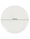 Tradineur - Pack de 6 platos llanos redondos de cerámica, modelo Onda, elegantes, vajilla de cocina, aptos para lavavajillas (Co