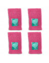 Rams - Pack de 2 toallas de baño realizadas 100% algodón, de color rosa, de 30 x 50 cm con bonito diseño en su lateral. Toallas