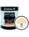 Tradineur - Bote de Pintura Esmalte - Fabricado en España - Ideal para cualquier superficie, Madera, Plástico, Cristal o Cemento