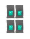 Pack de 4 toallas de bidé fabricada con algodón de calidad color gris pizarra 30 x 50 cm toalla ducha suave al tacto rápido seca