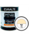 Tradineur - Bote de Pintura Esmalte - Fabricado en España - Ideal para cualquier superficie, Madera, Plástico, Cristal o Cemento