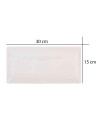 Tradineur - Pack de 6 bandejas rectangulares de cerámica, elegantes, vajilla de cocina, aptas para lavavajillas (Color marfil -