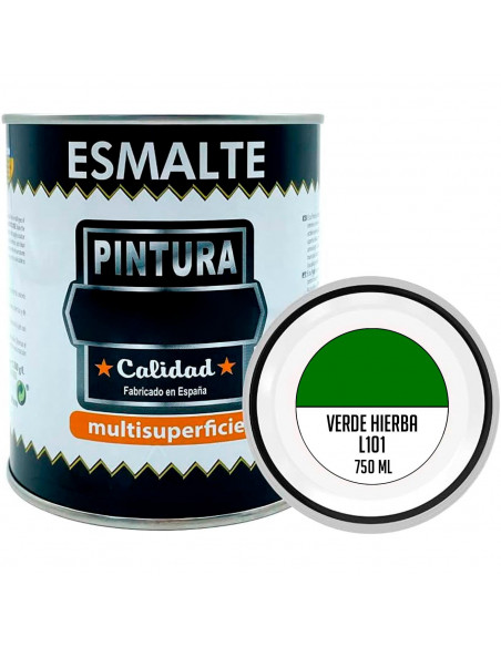 Tradineur - Bote de Pintura Esmalte - Fabricado en España - Ideal para cualquier superficie, Madera, Plástico, Cristal o Cemento