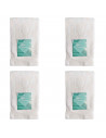 Rams - Pack 4 toallas de bidé 100% algodón color blanco 30 x 50 cm (ancho x largo) tacto suave toalla pequeña tamaño bidé