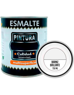 Tradineur - Bote de Barniz - Fabricado en España - Ideal para todo tipo de Maderas, vigas, cerchas, marcos, etc. - Capacidad de