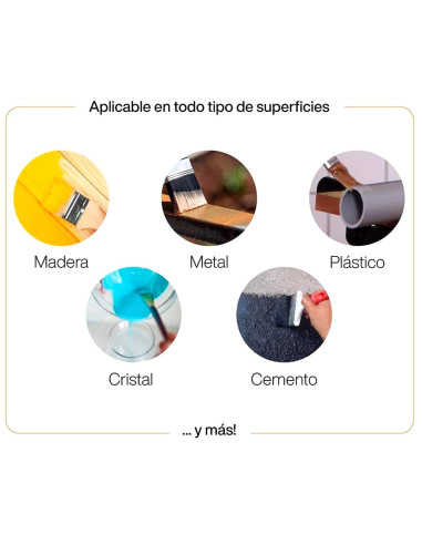 Tradineur - Bote de Barniz - Fabricado en España - Ideal para todo tipo de Maderas, vigas, cerchas, marcos, etc. - Capacidad de