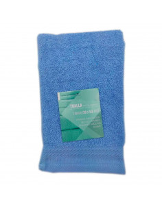 Rams - Pack de 4 toallas de bidé fabricada con algodón de calidad color azul celeste, 30 x 50 cm, toalla ducha suave al tacto rá